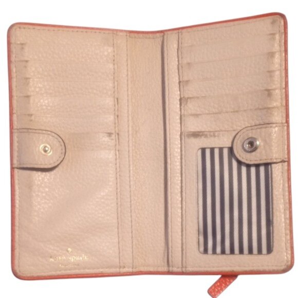 kate spade cream leather wallet - needs to be painted - Picture 2 of 8